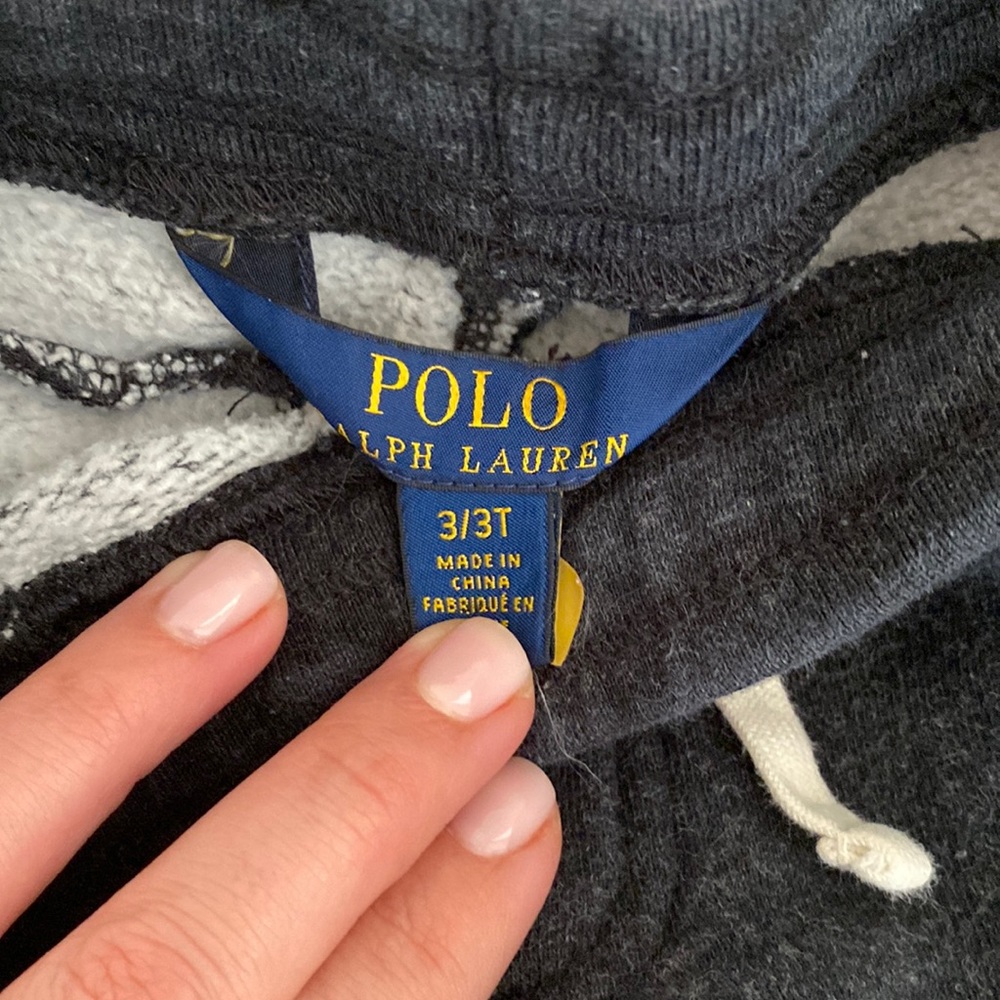 Polo by Ralph Lauren Dark Gray Joggers Toddler Boy Size 3/3T - Picture 3 of 6